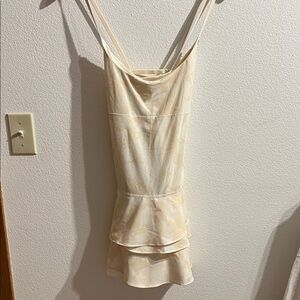 Cream floral print Aerie Sleeveless Dress